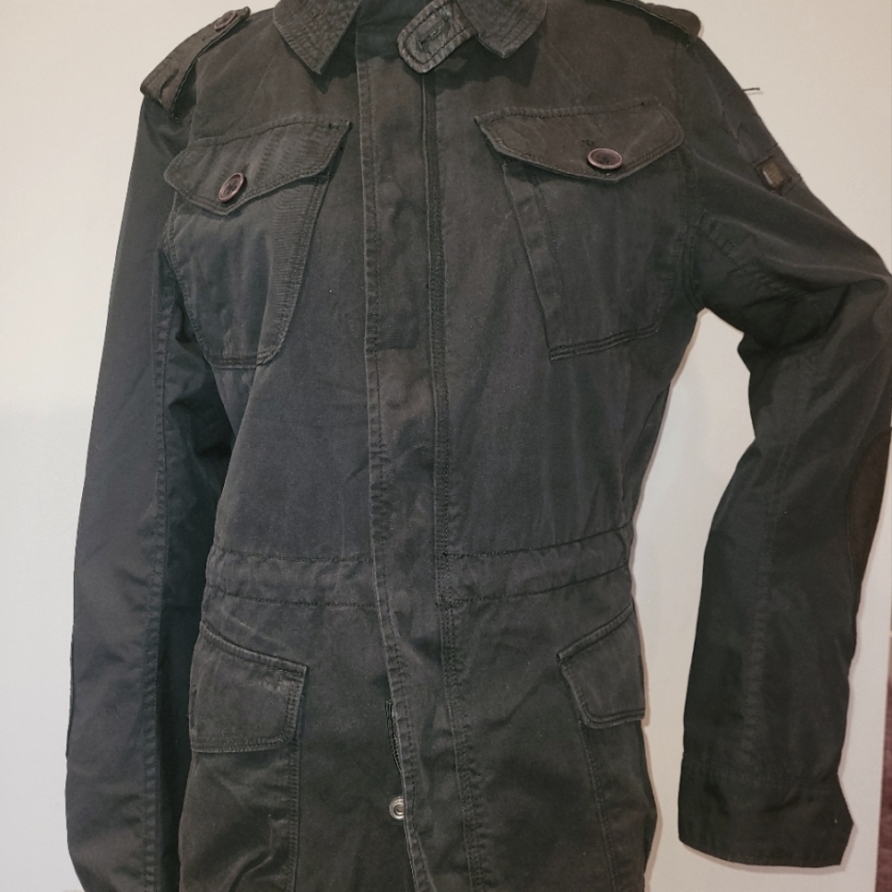 Men's Black Diesel Jacket, Size Large